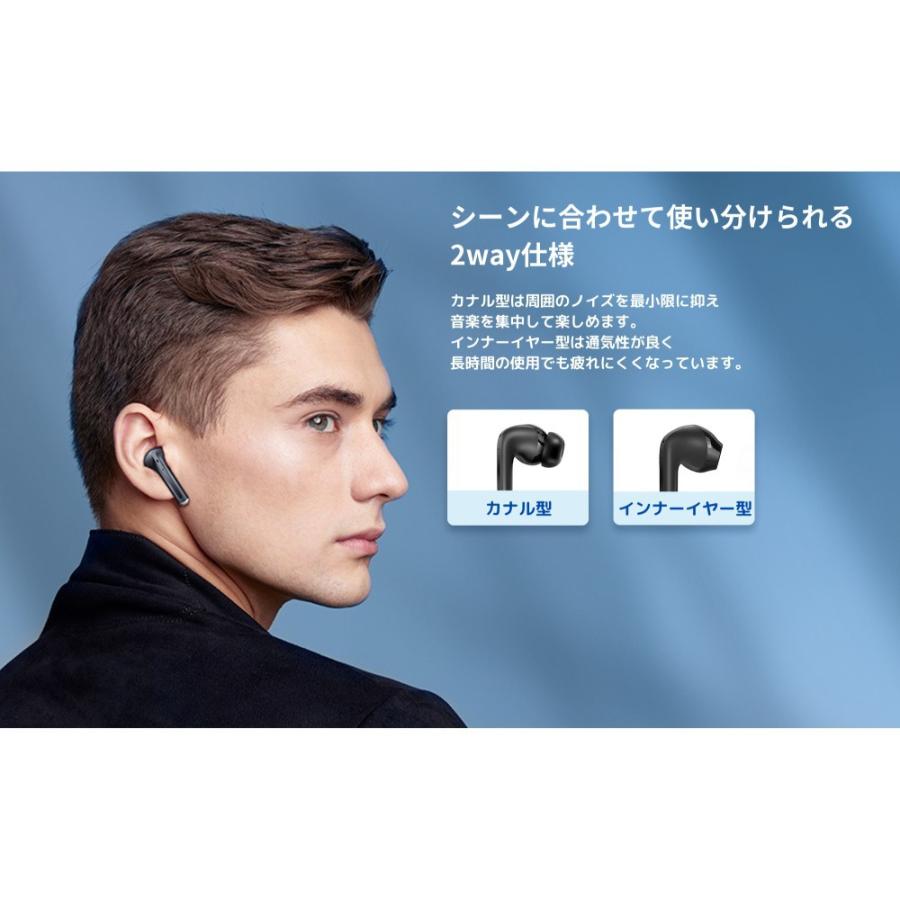 完全ワイヤレスイヤホン TT-BH1118 TaoTronics Bluetooth ノイズキャンセリング 最大30h再生(単体6h) SBC AAC MCSync ブラック TT-BH1118BK ◆コ | TaoTronics | 02