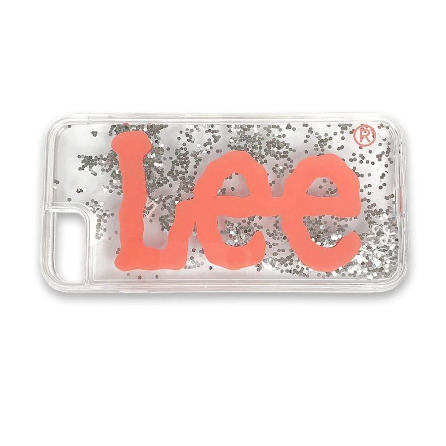 LEE リー 流れるキラキラグリッター ケース カバー iPhone 4.7インチ SE/8/7/6s/6 用 スリムデザイン Leeロゴ ピンク 0520503PK ◆メ | ブランド登録なし