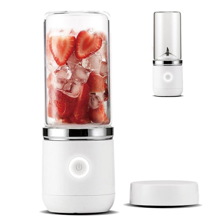 ジュースミキサー 氷も砕ける Vegetable ベジタブル 電動ミキサー ブレンダー USB充電式 ポータブル 容量370ml 小型 ホワイト GD-M370-W ◆宅 | Vegetable