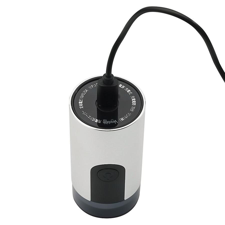 髭剃り 電気シェーバー デジタルソフトシェーバー 3枚刃 Vegetable GD商事 USB充電式(Type-C) 残量表示 アルミニウム合金 シルバー GD-S10S ◆宅 | Vegetable | 02