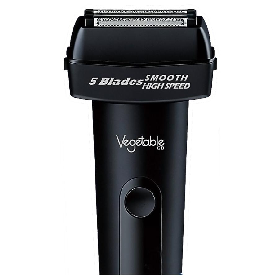 シェーバー 充電式 髭剃り 電気シェーバー 5枚刃 Vegetable GD商事 充電式 防水 出張 フローティング刃 デジタル表示 トラベルロック ブラック GD-S55 ◆宅 | Vegetable