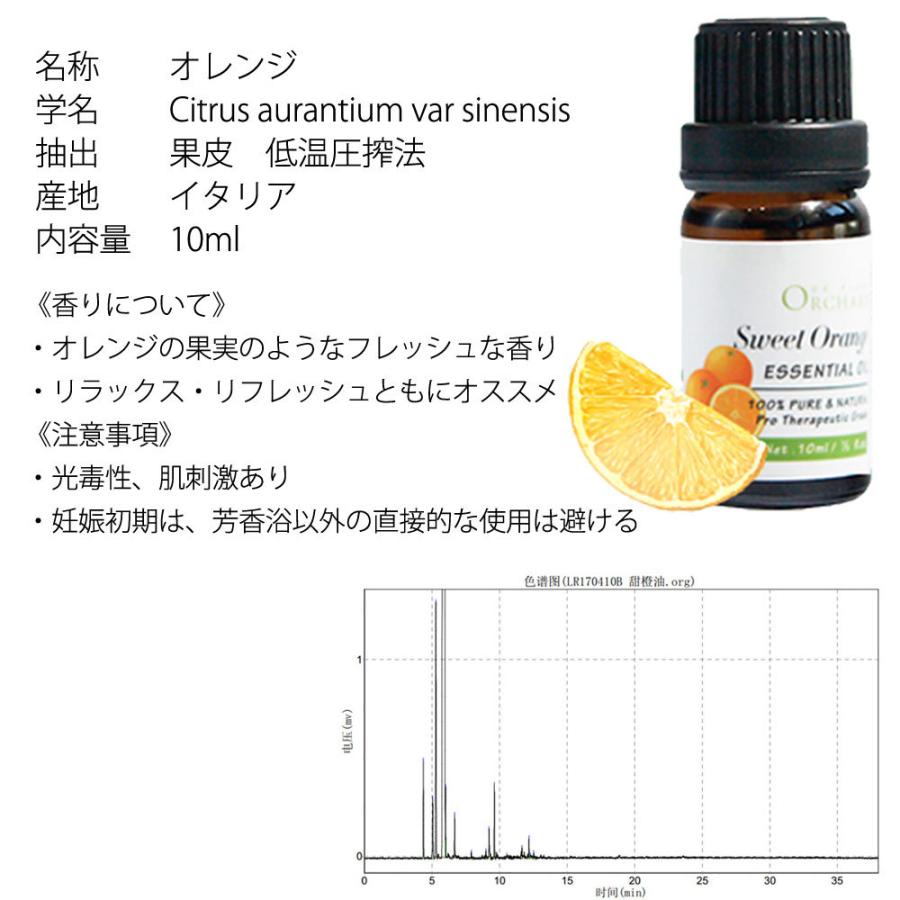 精油 10ml 6種セット オレンジ ユーカリ ペパーミント ティーツリー