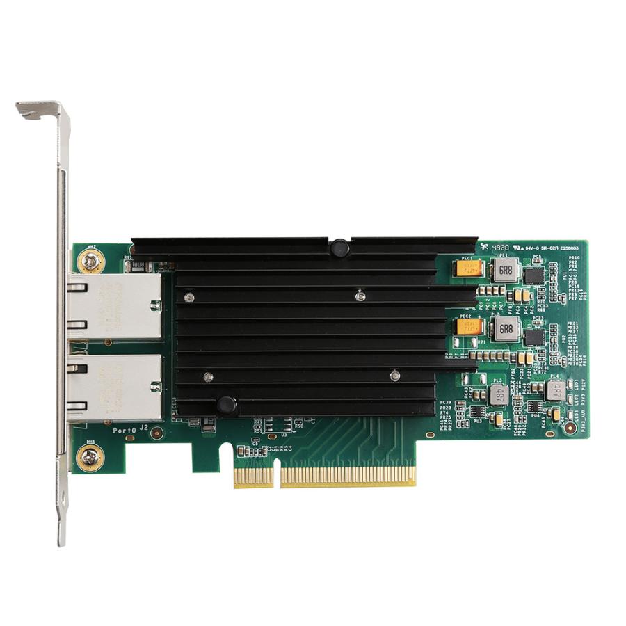 10GbE 有線LANカード デュアルポート増設 10GBASE-T 10 PCI Express x8 miwakura  Intel X540-AT2チップ搭載 RJ-45 2ポート 拡張 MPC-PCIEL10G2P ◆宅｜flashmemory｜02