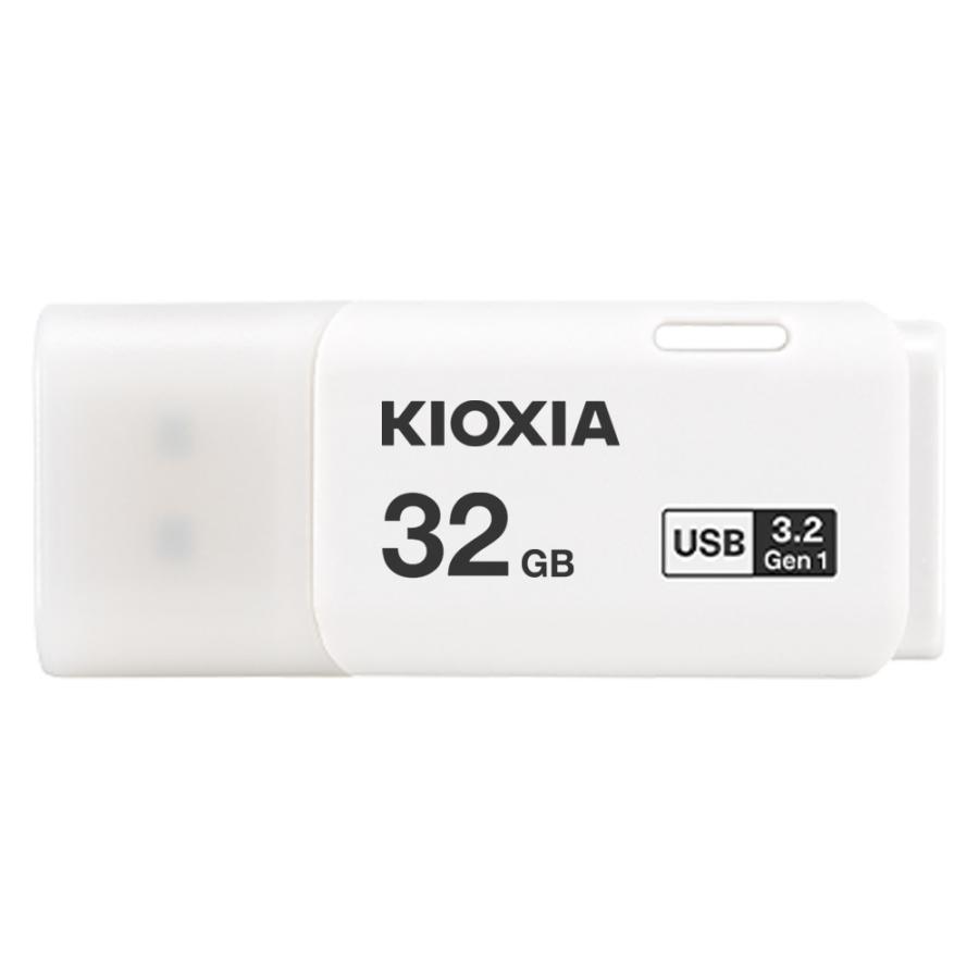 32GB USBメモリ USB3.2 Gen1 KIOXIA キオクシア TransMemory U301 キャップ式 ホワイト 海外リテール LU301W032GG4 ◆メ | TransMemory（東芝）