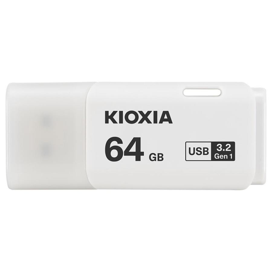 64GB USBメモリ USB3.2 Gen1 KIOXIA キオクシア TransMemory U301 キャップ式 ホワイト 海外リテール LU301W064GG4 ◆メ | TransMemory（東芝）
