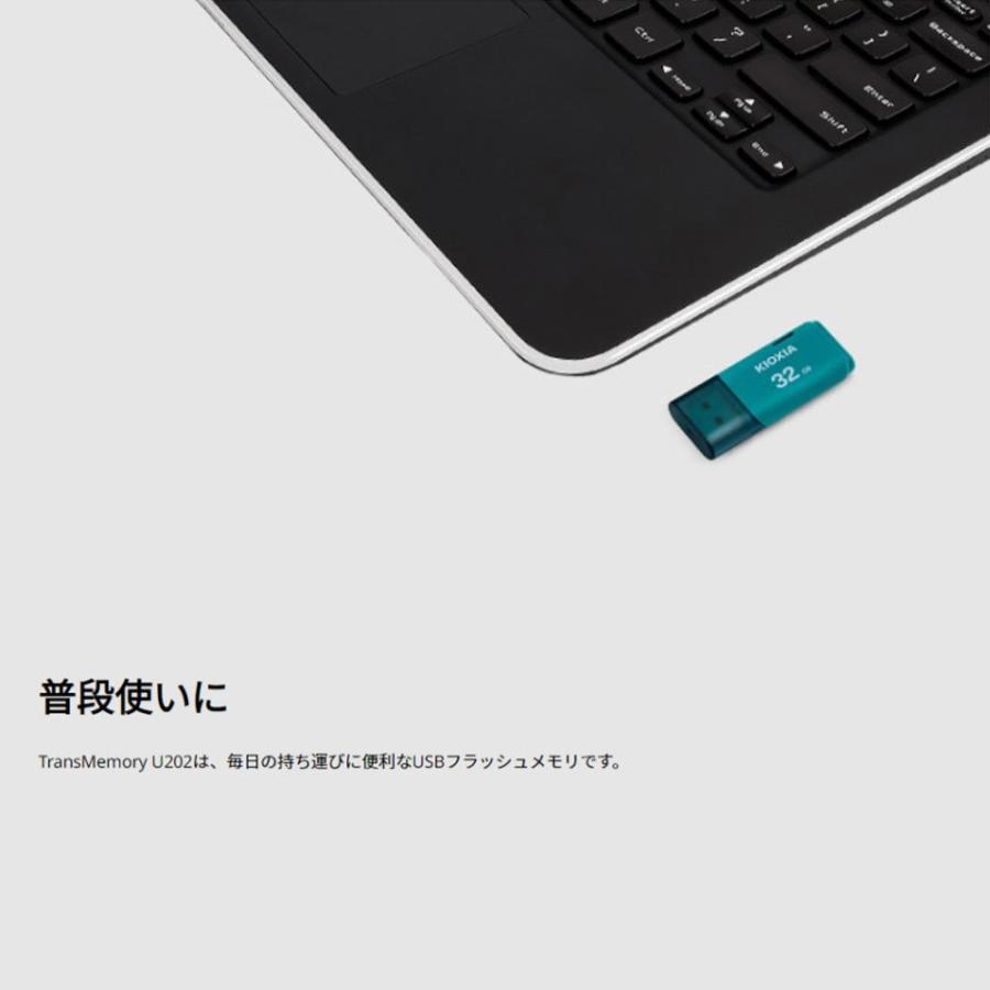 128GB USBメモリ USB2.0 KIOXIA キオクシア TransMemory U202 キャップ式 ホワイト 海外リテール LU202W128GG4 ◆メ｜flashmemory｜03