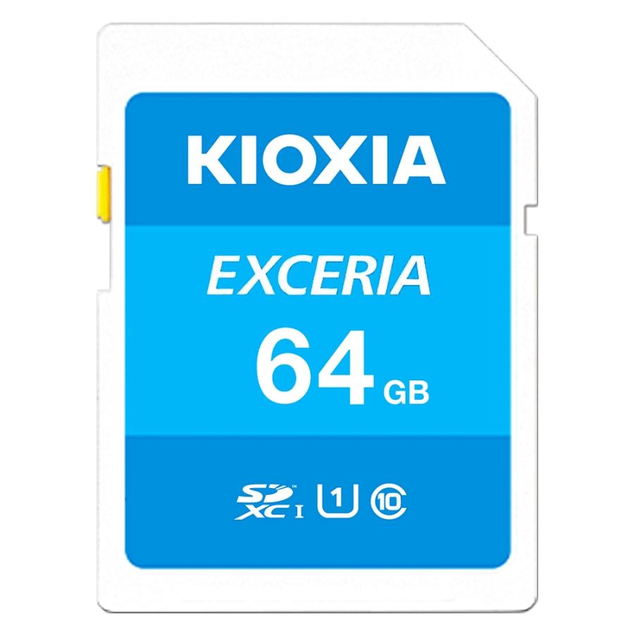 SDカード SD 64GB SDXC KIOXIA キオクシア EXCERIA Class10 UHS-I U1 R:100MB/s 海外リテール LNEX1L064GC4 ◆メ | KIOXIA