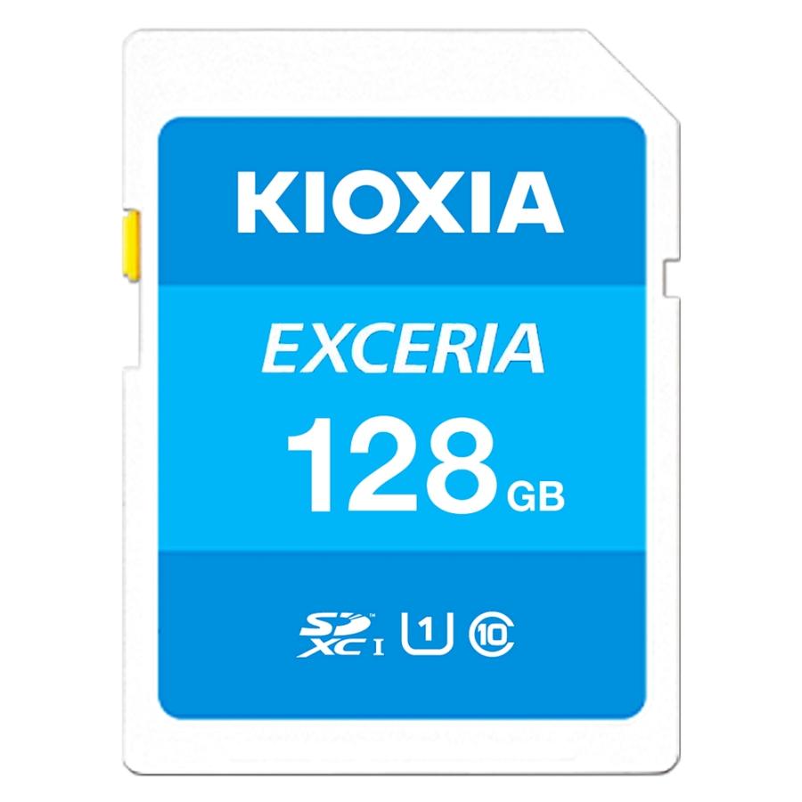SDカード SD 128GB SDXC KIOXIA キオクシア EXCERIA Class10 UHS-I U1 R:100MB/s 海外リテール LNEX1L128GC4 ◆メ | KIOXIA
