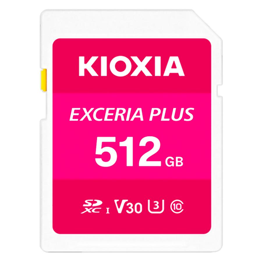 SDカード 512GB SDXC KIOXIA キオクシア EXCERIA PLUS 高速連射 4K動画 Class10 UHS-I U3 V30 R:100MB/s W:85MB/s 日本語パッケージ KSDH-A512G ◆メ | EXCERIA（東芝）