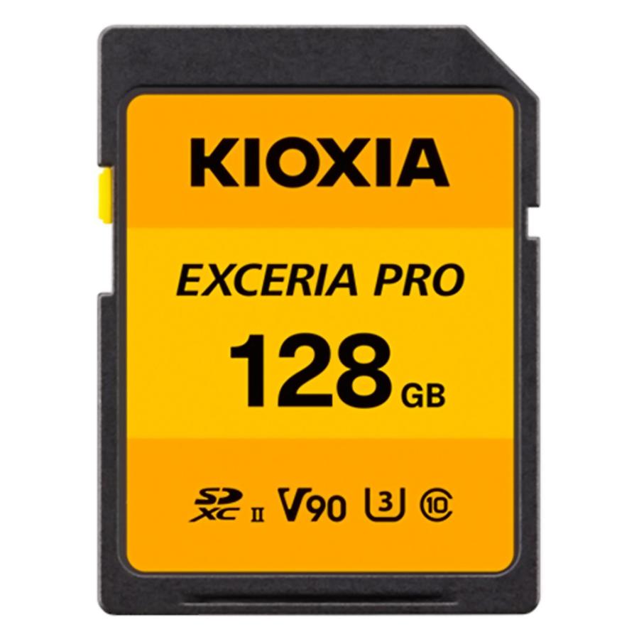 SDXCカード UHS-II SDカード 128GB KIOXIA キオクシア EXCERIA PRO 8K Class10 U3 V90 R:270MB/s W:260MB/s 海外リテール LNPR1Y128GC4 ◆メ | KIOXIA