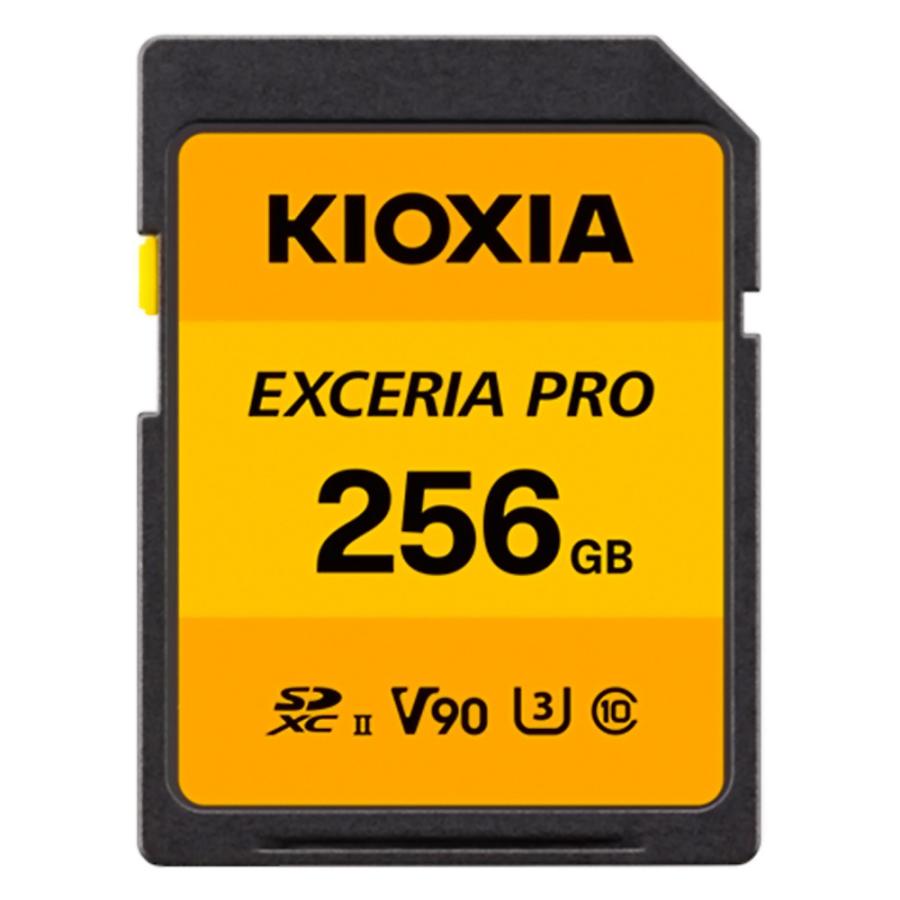 SDXCカード UHS-II SDカード 256GB KIOXIA キオクシア EXCERIA PRO 8K Class10 U3 V90 R:270MB/s W:260MB/s 海外リテール LNPR1Y256GC4 ◆宅 | KIOXIA