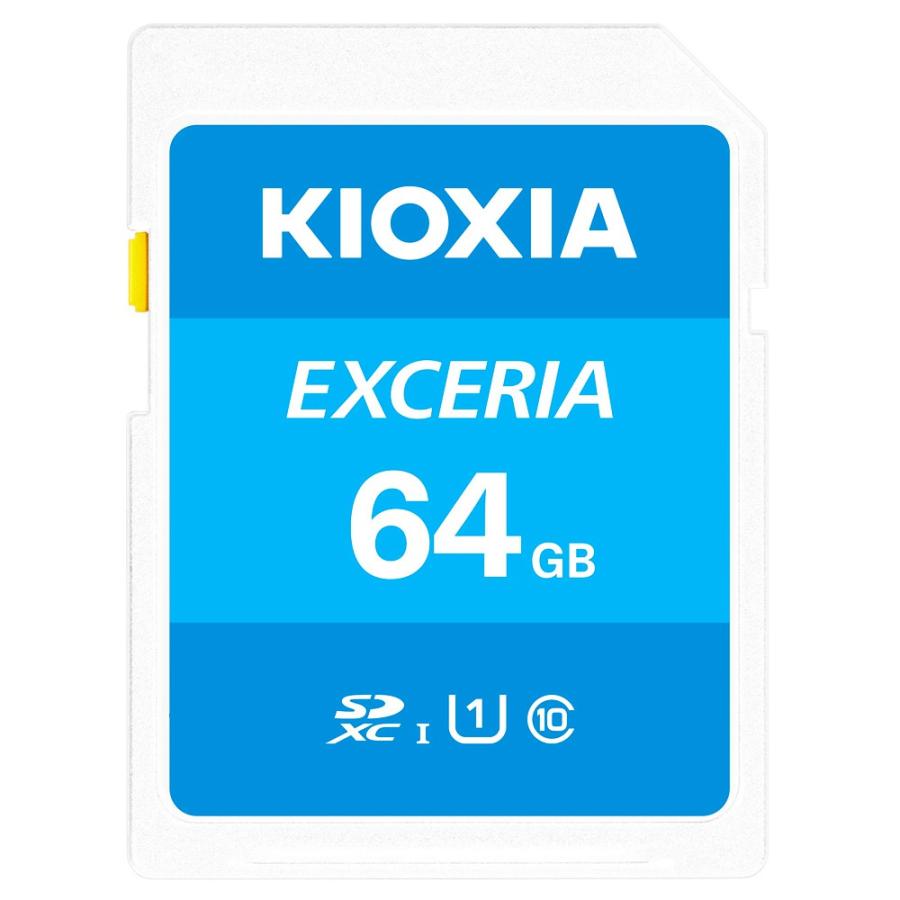SDカード 64GB SDXCカード KIOXIA キオクシア 旧東芝メモリ EXCERIA Class10 UHS-I U1 R:100MB/s 日本語パッケージ KLNEA064G ◆メ | EXCERIA（KIOXIA）