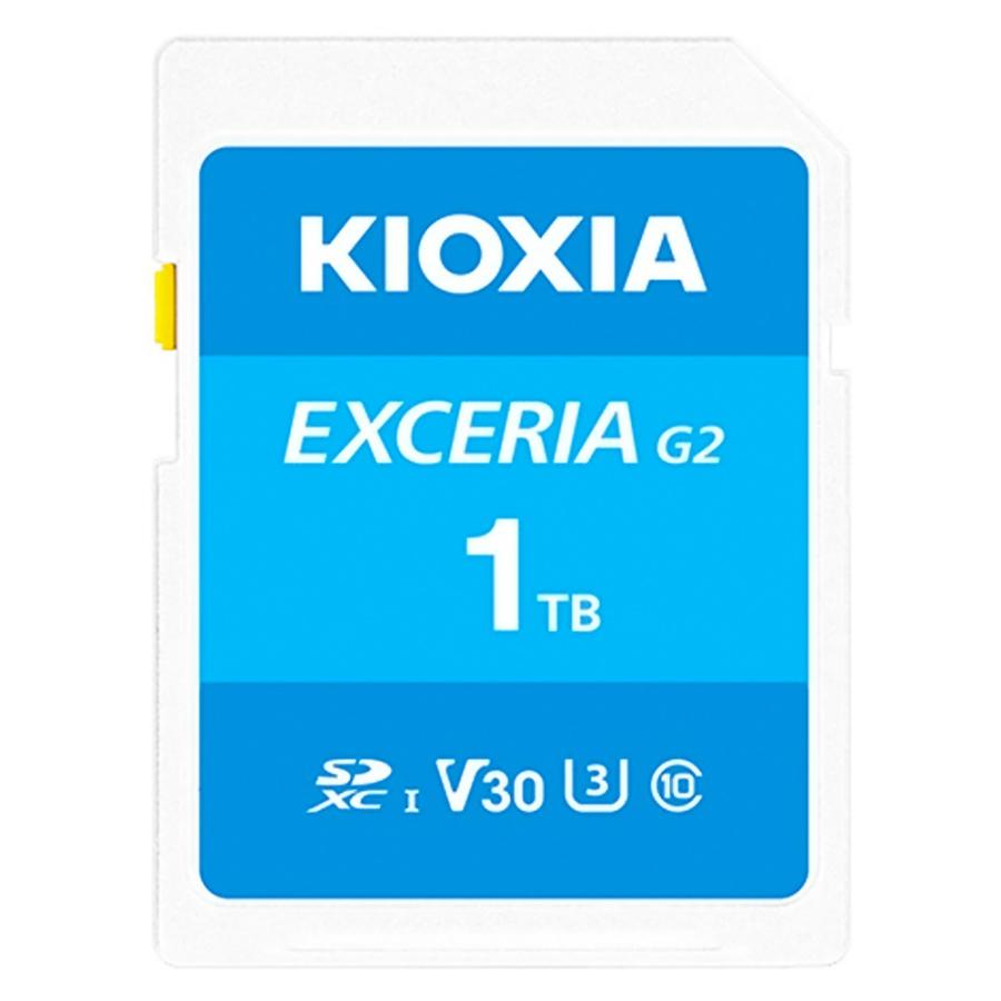 SDカード 1TB SDXCカード KIOXIA キオクシア 旧東芝メモリ EXCERIA G2 Class10 UHS-I U3 V30 R:100MB/s W:50MB/s 海外リテール LNEX2L001TG4 ◆メ | EXCERIA（KIOXIA）