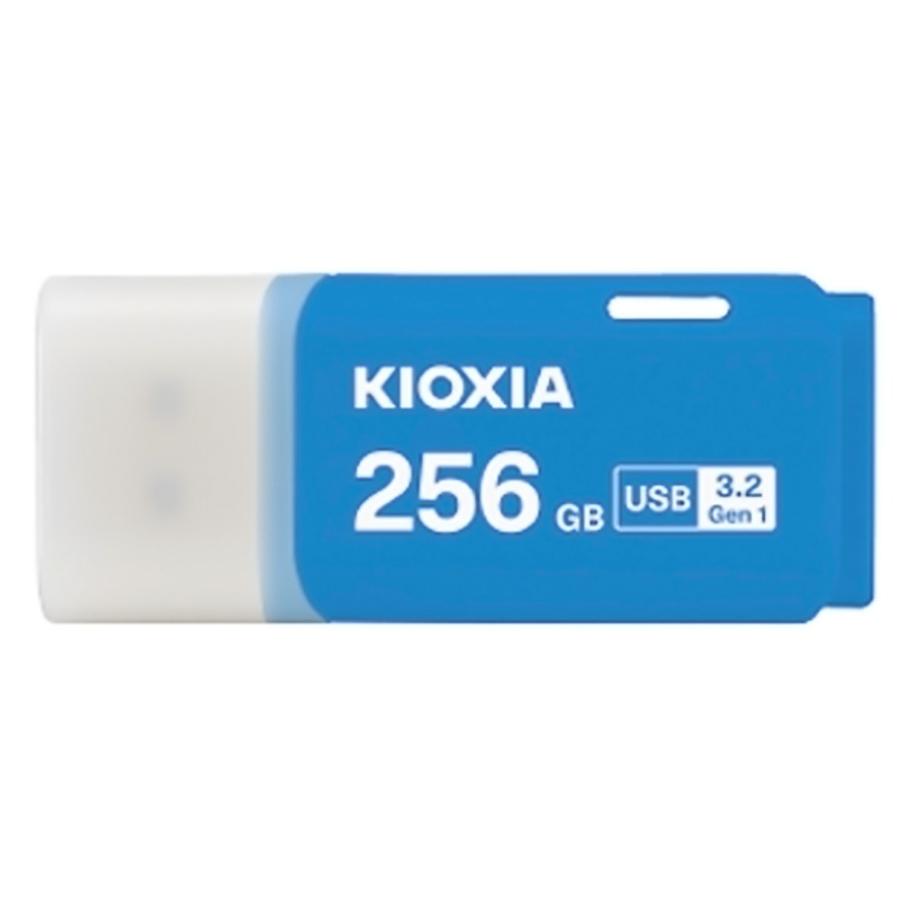 USBメモリ 256GB USB3.2 Gen1 USB3.0 KIOXIA キオクシア TransMemory U301 キャップ式 USB-A シンプル 小型 ブルー 海外リテール LU301A256GG4 ◆メ（Yahoo!・風見鶏）
