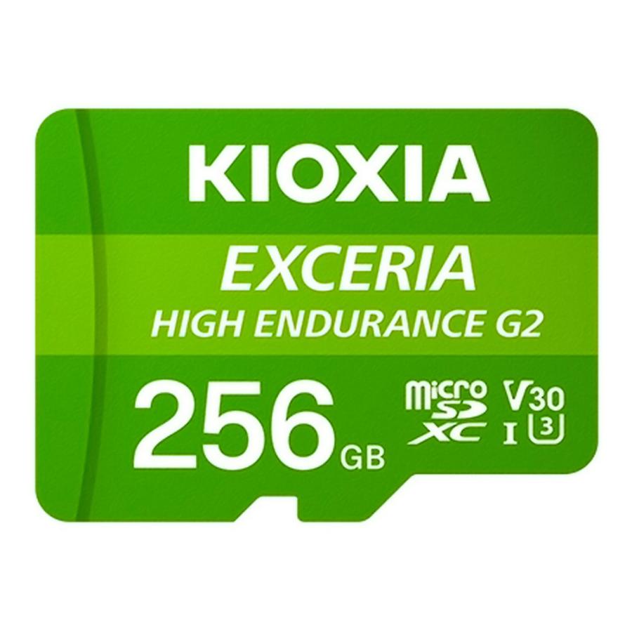 マイクロSDカード microSDXC 256GB KIOXIA EXCERIA High Endurance G2 ドラレコ向け UHS-I U3 V30 A1 R:100MB/s W:50MB/s 海外リテール LMHE2G256GG2 ◆メ | EXCERIA（東芝）