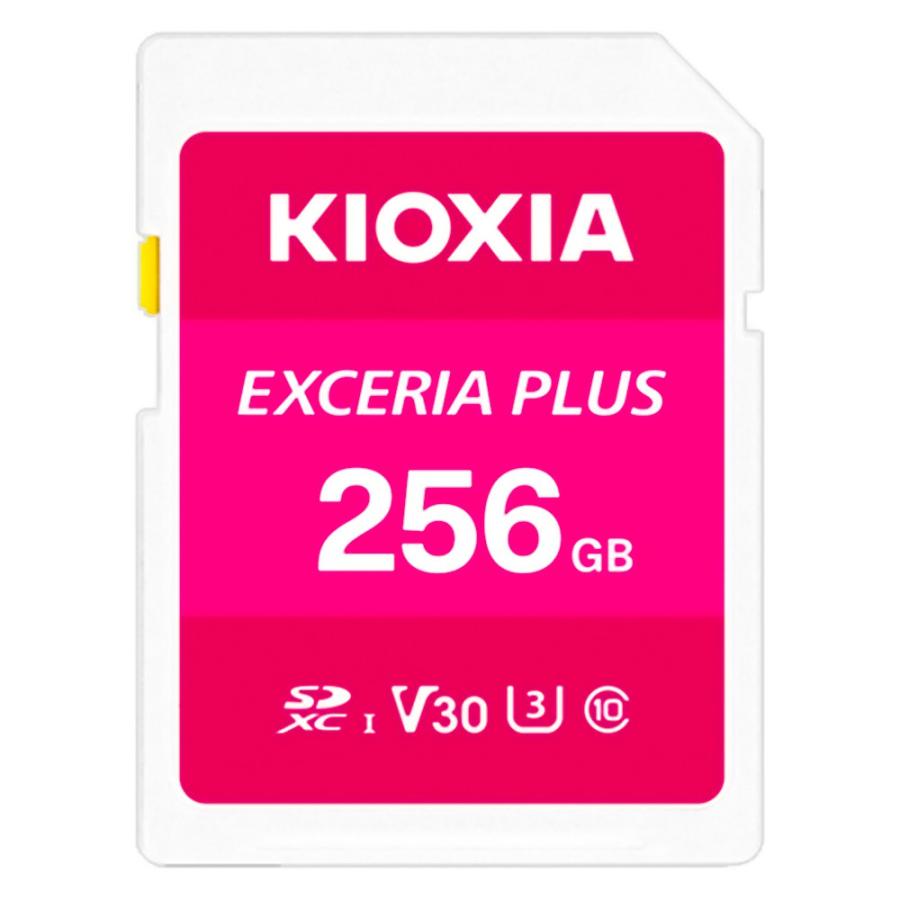 SDカード 256GB SDXC KIOXIA キオクシア EXCERIA PLUS G2 Class10 UHS-I U3 V30 R:100MB/s W:90MB/s 海外リテール LNPL1M256GG4 ◆メ | EXCERIA PLUS