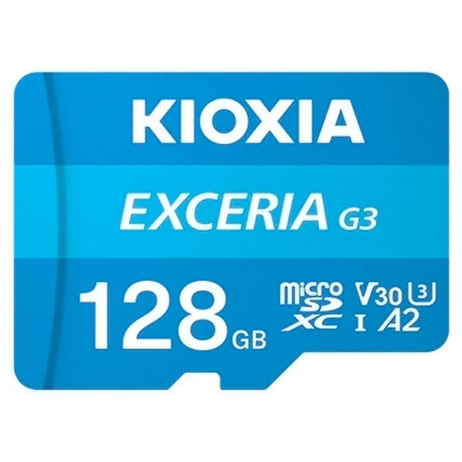 マイクロSDカード 128GB microSDXC EXCERIA G3 KIOXIA キオクシア CLASS10 UHS-I U3 V30 A2 R:160MB/s W:50MB/s 海外リテール LMEX3L128GG4 ◆メ（Yahoo!・風見鶏）