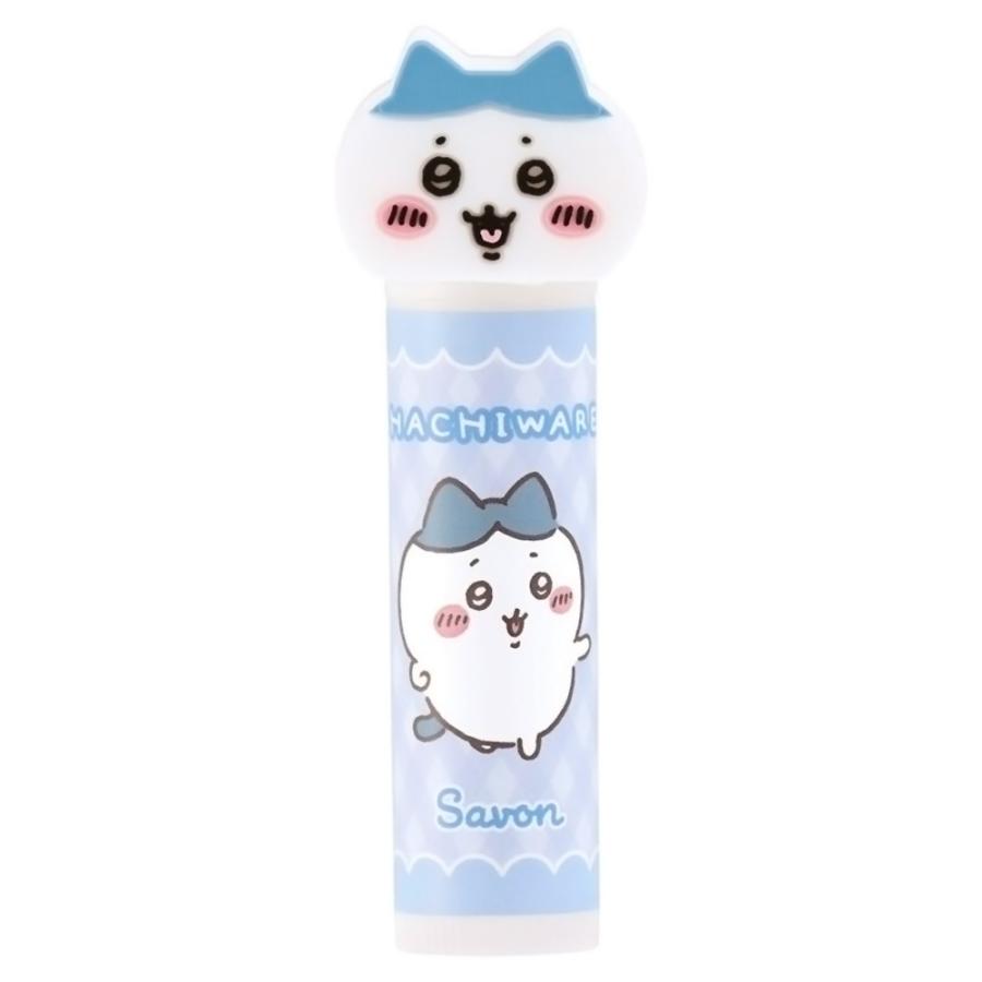 マスコット付きリップクリーム ちいかわ ハチワレ サボンの香り リップスティック SKATERRACE レイス 子供 クリーム 潤い シアバター配合 994206-CMCL1 ◆メ | スケーター