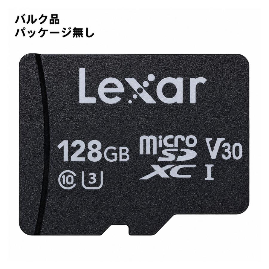 microSDXCカード 128GB 高耐久 MLC Lexar レキサー Lexar Quality Labs MLCチップ採用 Class10 UHS-I U1 R:95MB/s バルク SE-MCSD128MLC1-BLK ◆メ | Lexar