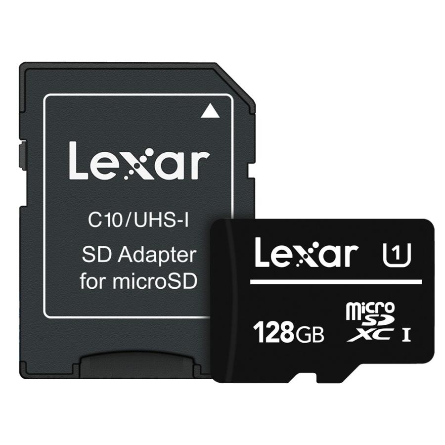 マイクロSDカード 128GB microSDXC Lexar レキサー CLASS10 UHS-I U1 R:80MB/s SDアダプタ付 海外リテール LMS0C10128G-BNANJ ◆メ | Lexar