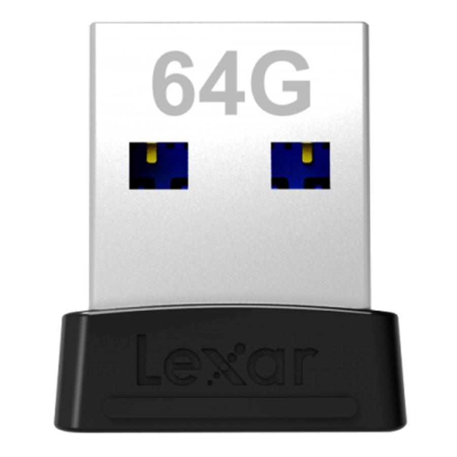 USBメモリ 64GB JumpDrive S47 超小型 Lexar レキサー 高速転送 R:250MB/s USB3.1 Gen1 USB3.0 ブラック 海外リテール LJDS047064G-BNBNJ ◆メ | Lexar