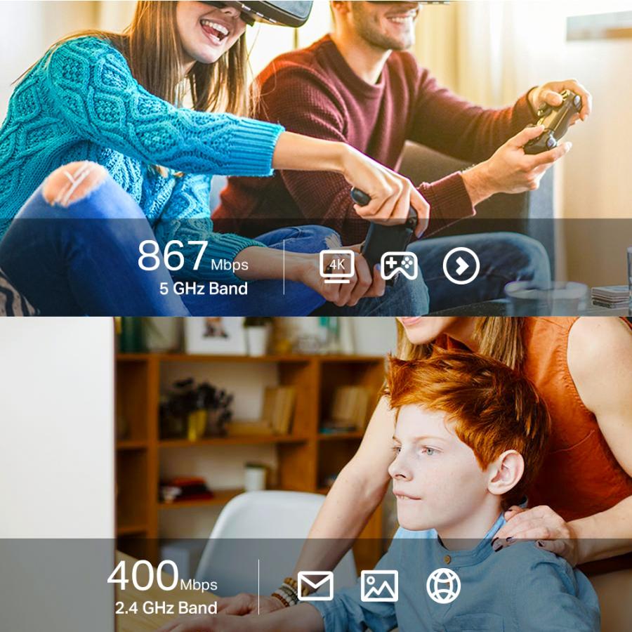 無線LAN子機 USB Wi-Fi子機 AC1300 Archer T3U nano TP-Link 867Mbps+400Mbps 11ac ナノサイズ ブラック ARCHERT3UNANO/A ◆メ | TP-Link | 01