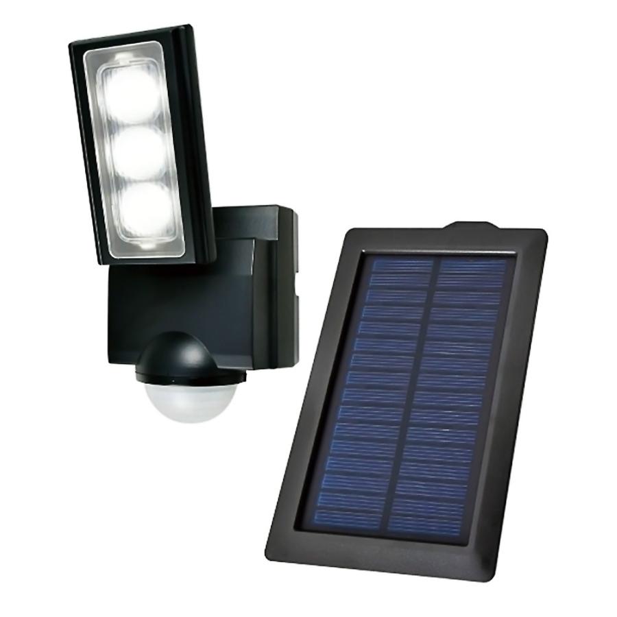 LEDセンサーライト 3灯 屋外用 防犯ライト ソーラー発電式 ELPA エルパ 朝日電器 明るさ1000lm 照明 LEDライト 防雨仕様 玄関 防犯グッズ ESL-313SL ◆宅 | ELPA