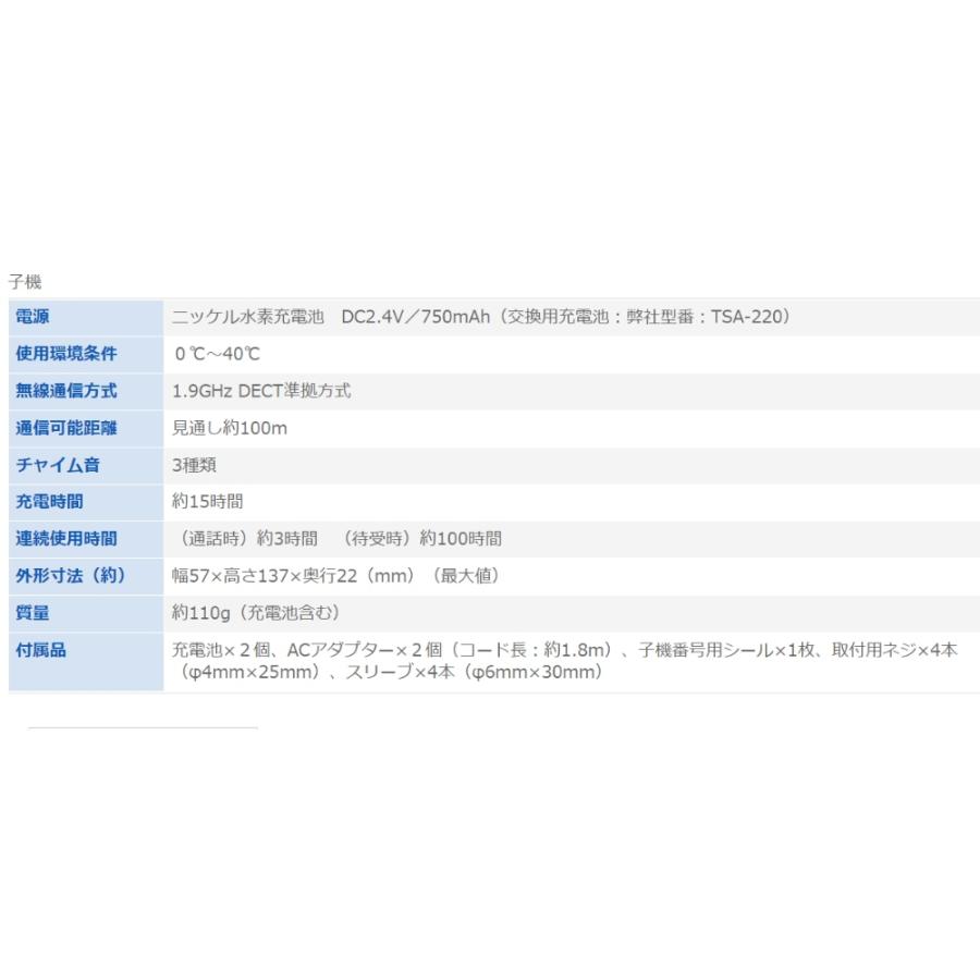 ワイヤレスインターホン 屋内用 2台セット(親機x1 子機x1) ELPA エルパ 朝日電器 双方向通話可 配線不要 充電式 ホワイト WIP-5150SET ◆宅 | ELPA | 03