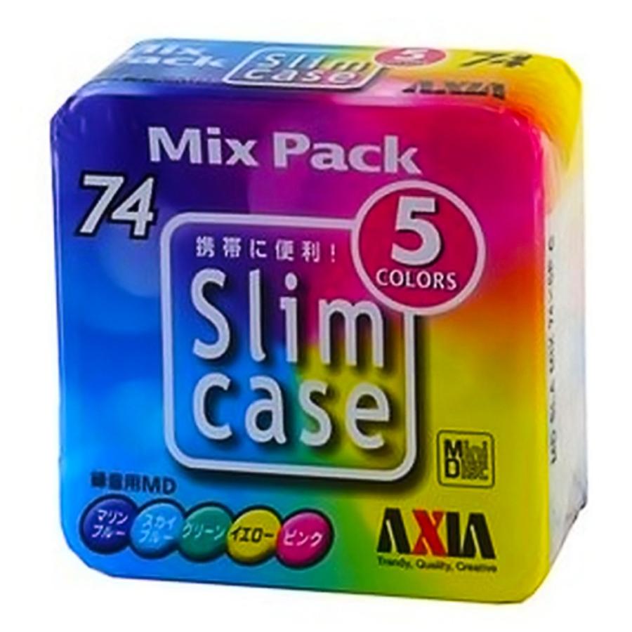 MD ミニディスク MDディスク 録音用 74分 5枚 FUJIFILM 富士フイルム AXIA アクシア 音楽 MiniDisc カラーミックス 5枚入 日本製 MDSLAMIX74X5PC ◆コ | FUJIFILM