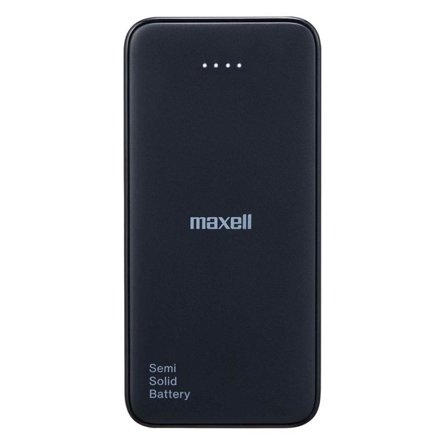 半固体モバイルバッテリー PD対応 MPC-CSSB10000PD 10000mAh maxell マクセル 急速充電 Type-C PD20W 安全設計 長寿命 ブラック MPC-CSSB10000PDBK ◆メ | maxell