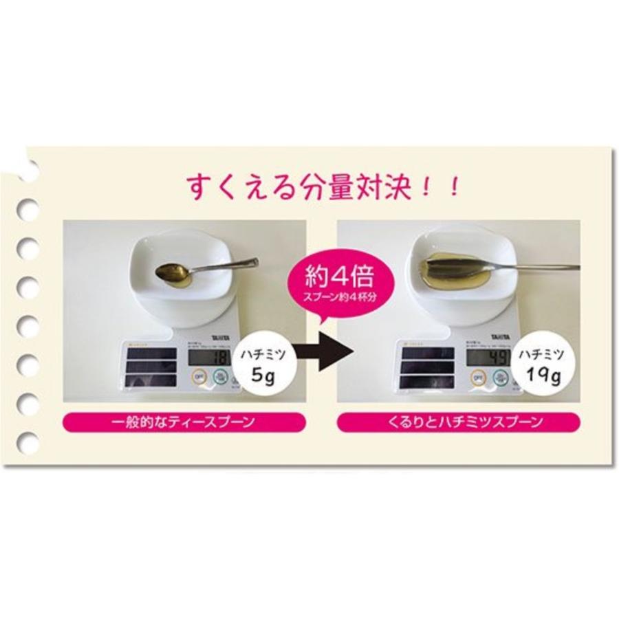 くるりとハチミツスプーン LS1523 ハニーディッパー 長さ18cm leye レイエ オークス ステンレス製 食洗器対応 日本製(燕三条) シルバー LS1523 ◆メ | レイエ | 01