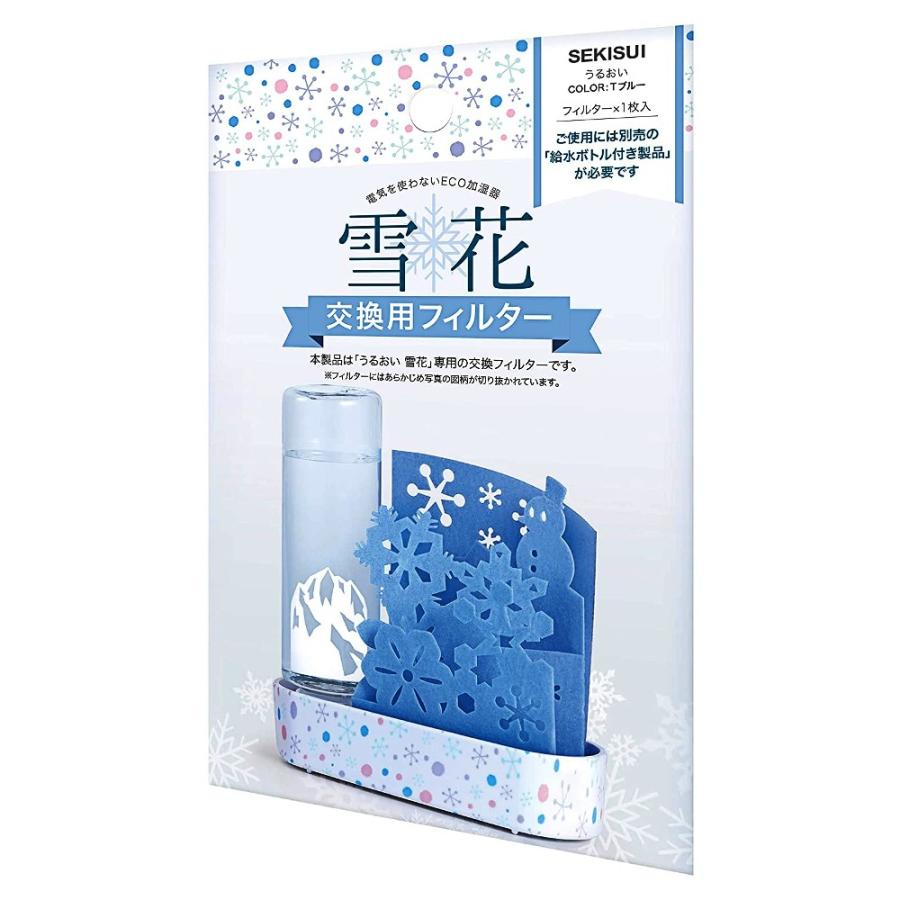 交換用フィルター 自然気化式ECO加湿器 うるおい雪花用 積水樹脂 雪花 ブルー LY-YB-TB-F ◆メ | 