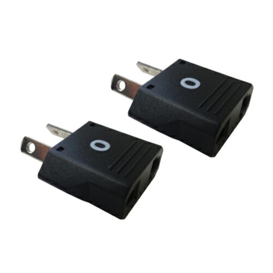 海外用変換プラグ Oタイプ 2個セット WP34S (WP-4 ×2p) Kashimura カシムラ A/B/C/SEのプラグをOタイプに変換 定格10A/250V ブラック WP-34S ◆メ |  | 02