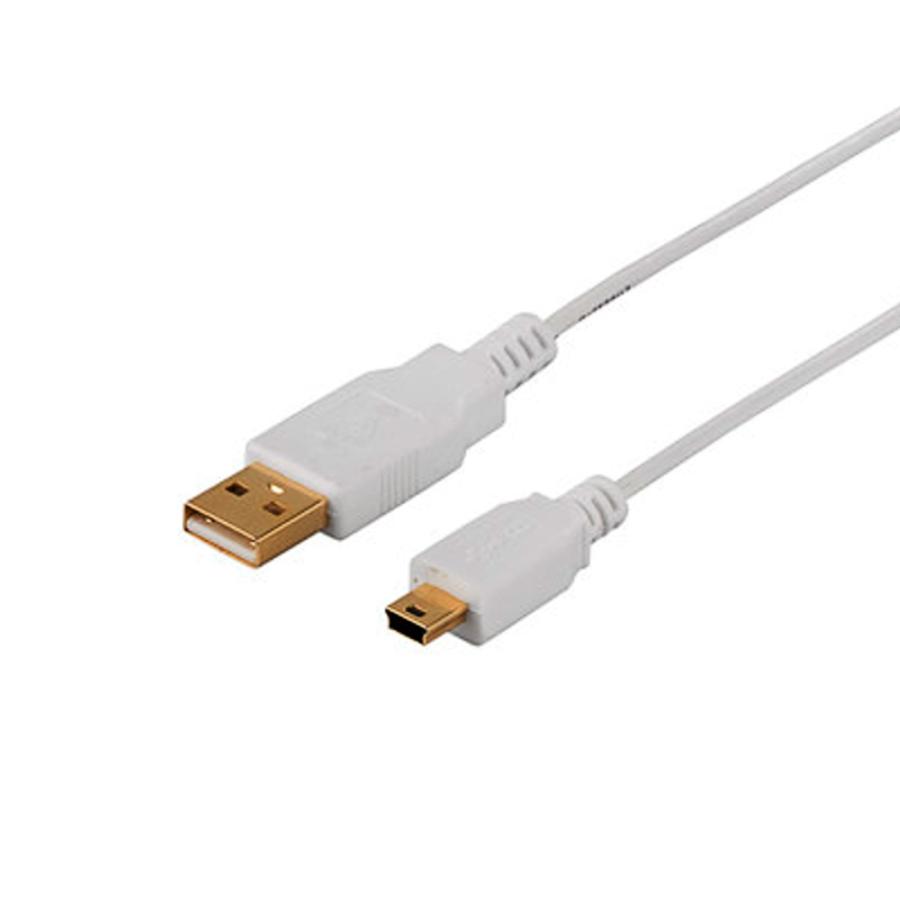 miniUSBケーブル 極細 USB2.0 ミニUSBケーブル 1m BUFFALO バッファロー USB-A(オス)-USB-miniB(オス) 直径2.5mmスリム 100cm ホワイト BSUAMNSM210WH ◆メ | BUFFALO