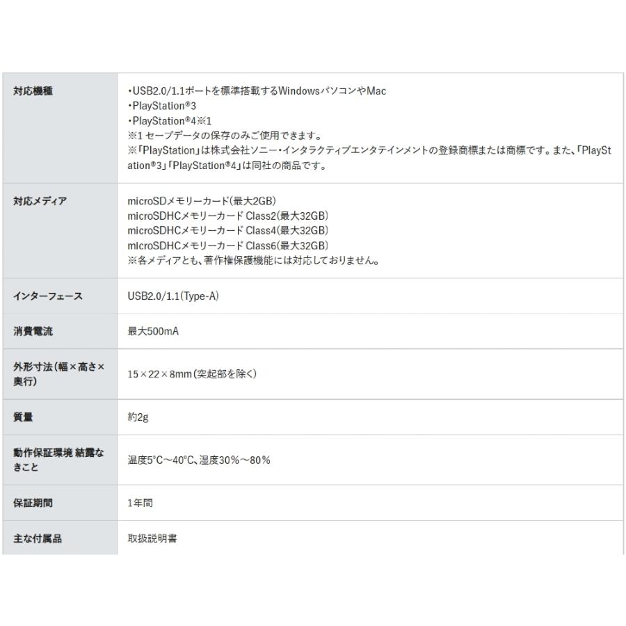 microSDカードリーダーライター USBアダプター iBUFFALO バッファロー USB2.0 最大512GB対応 キャップ/ストラップホール付 ホワイト BSCRMSDCWH ◆メ | BUFFALO | 03