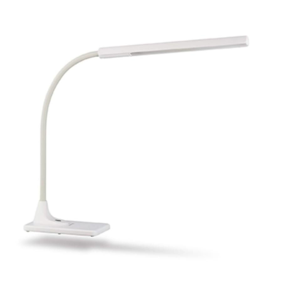 LEDデスクライト 高演色LED GENTOS Lumixux 明るさ3段階(最大650lm) 目にやさしい ブルーライト軽減 フレキシブルアーム AC電源 ホワイト DK-R170WH ◆宅 | GENTOS