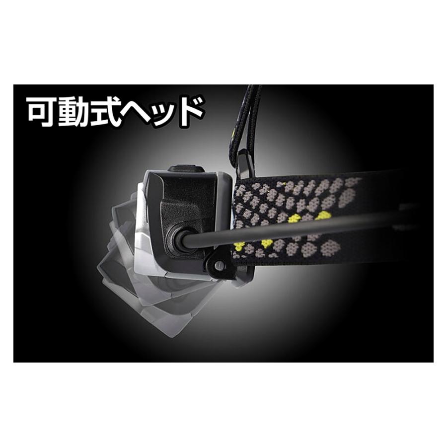 LEDヘッドライト 作業灯 GENTOS ジェントス Drag Force 明るさ580lm(High) 実用点灯6時間(High) 後部認識灯 耐塵 防滴 2m落下耐久 単三電池式 DRF-333D ◆宅 | GENTOS | 02