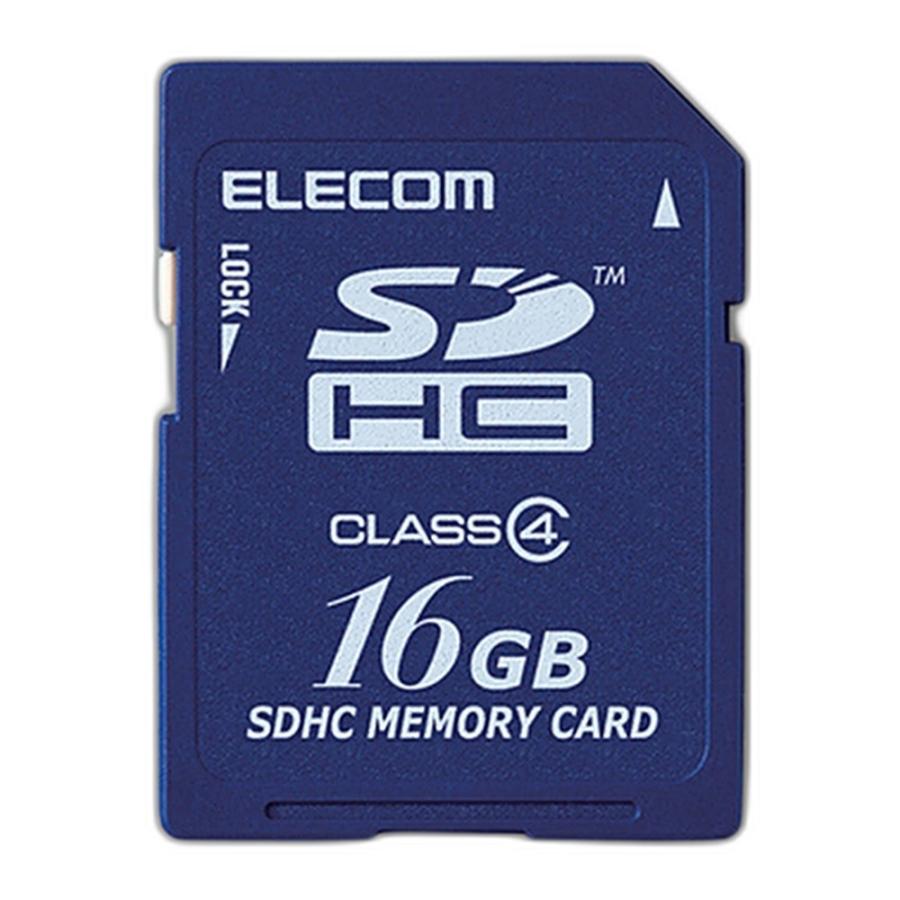 SDカード 16GB SDHCカード ELECOM エレコム MF-FSDC4Hシリーズ Class4 日本語 環境配慮 法人専用 簡易パッケージ MF-FSD016GC4/H ◆メ | ELECOM