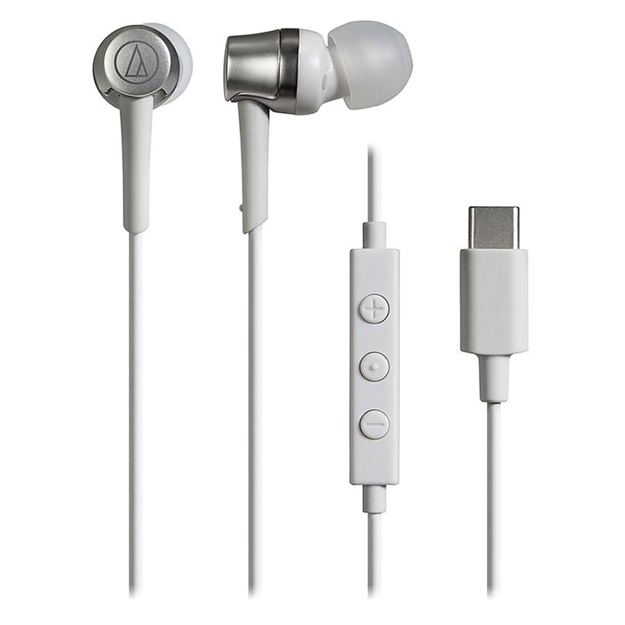 イヤホン 有線 USB Type-C ATH-CKD3C audio-technica オーディオテクニカ 高音質DAC スマホ iPhone Switch2対応 マイク付 ホワイト ATH-CKD3C-WH ◆コ | オーディオテクニカ