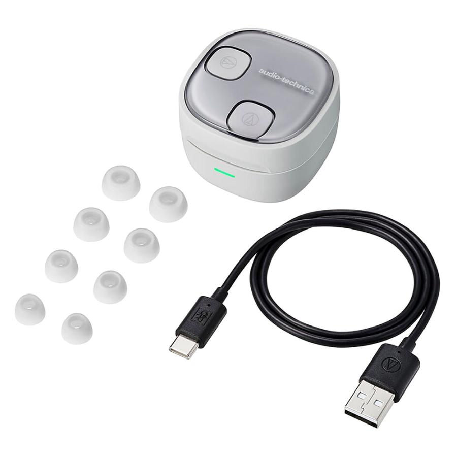 完全ワイヤレスイヤホン ATH-SQ1TW2NC audio-technica オーディオテクニカ Bluetooth ノイキャン 最大22.5h再生 SBC AAC グレー ATH-SQ1TW2NC-GY ◆宅 | オーディオテクニカ | 02