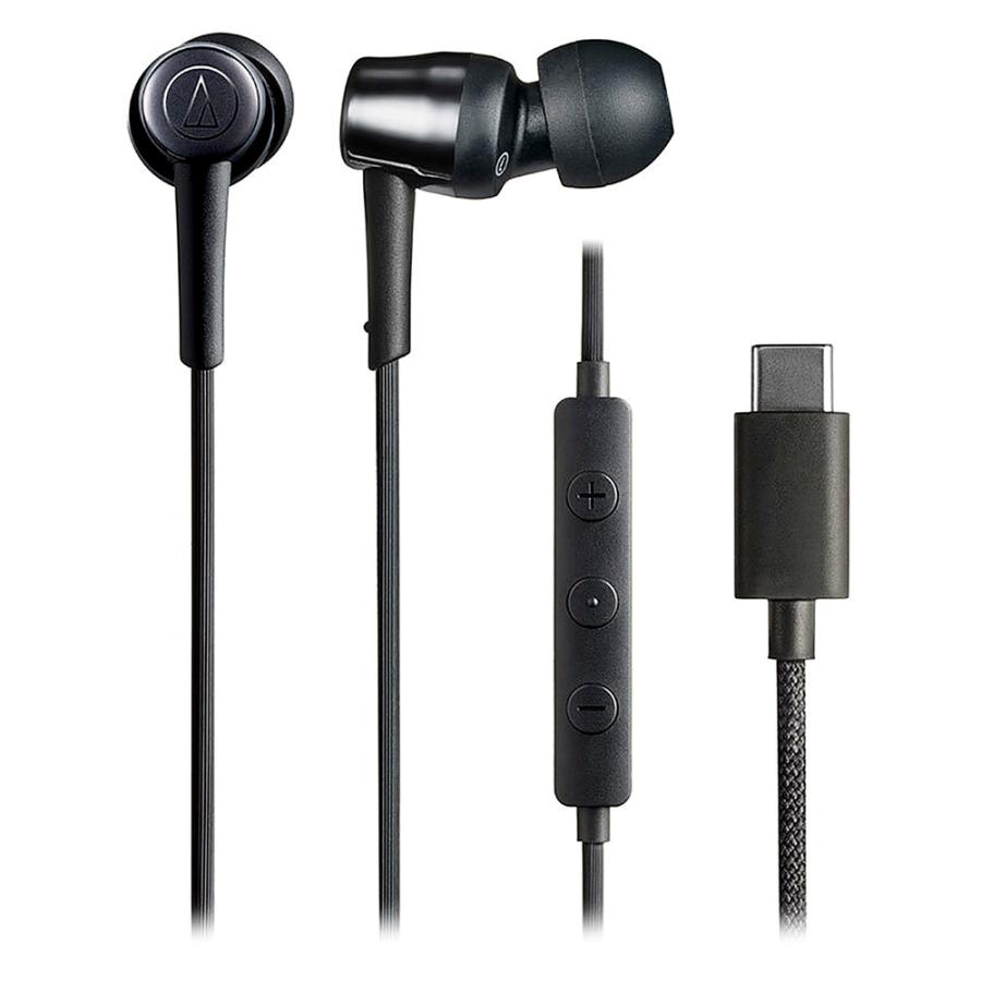 イヤホン 有線 USB Type-C ATH-CKD30C audio-technica オーディオテクニカ 高音質DAC スマホ iPhone Switch2対応 マイク付 ブラック ATH-CKD30C-BK ◆メ | オーディオテクニカ