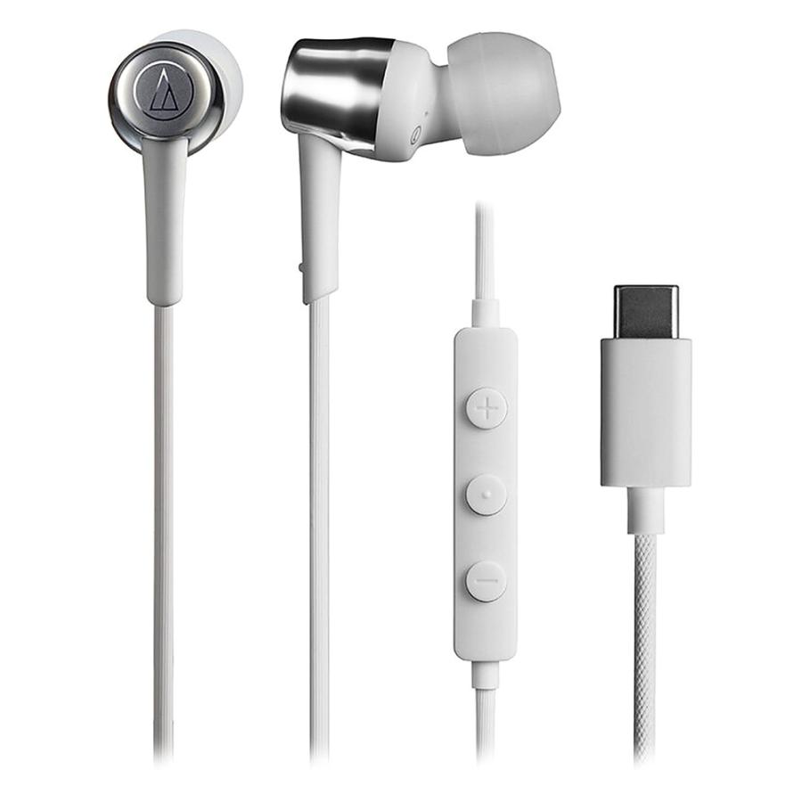 イヤホン 有線 USB Type-C ATH-CKD30C audio-technica オーディオテクニカ 高音質DAC スマホ iPhone Switch2対応 マイク付 ホワイト ATH-CKD30C-WH ◆メ | オーディオテクニカ