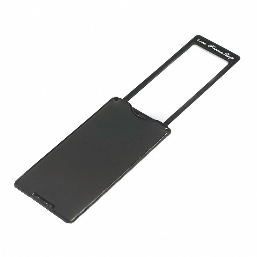 極薄シートルーペ 極薄ポケット拡大鏡 Kenko ケンコートキナー 倍率3.5倍 レンズサイズ29×76mm 超薄型 読書 栞 ブラック KTL-013N ◆メ | ケンコー・トキナー