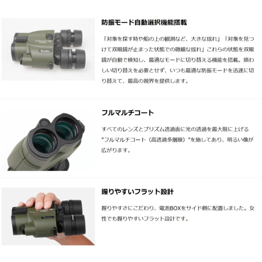 防振双眼鏡 防水 VCスマート セラート 10×30 Cellarto WP 倍率10倍 Kenko ケンコートキナー 30mm径 手ブレ補正機能 グリーン VCSMART10X30CELLWP ◆宅 | ケンコー・トキナー | 01