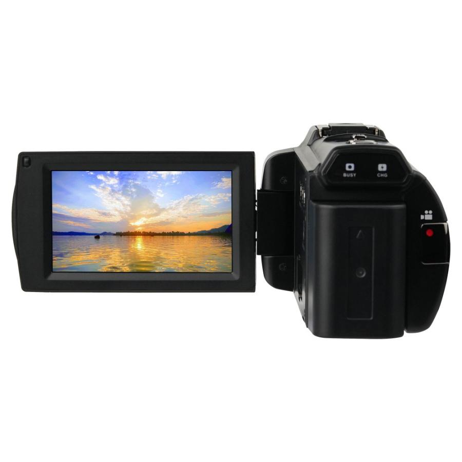 デジタルビデオカメラ 4K Kenko ケンコートキナー 光学3倍ズーム タッチパネル HDMI出力 タイムラプス スローモーション撮影 ブラック KC-Z4K10 ◆宅 |  | 01