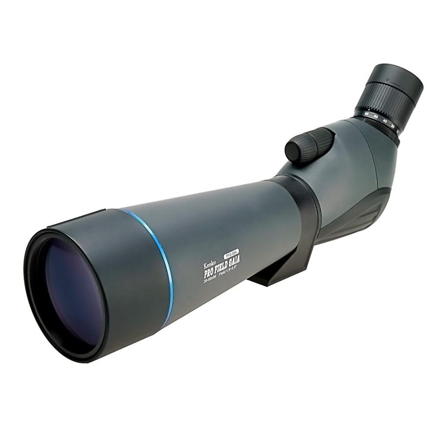 フィールドスコープ 20-60倍 口径80mm 傾斜型 PRO FIELD GAIA Kenko 野鳥観察/撮影 防滴仕様 スマホ取付用ホルダー 専用ケース付 ブラック PFG-60A ◆宅 | ケンコー・トキナー