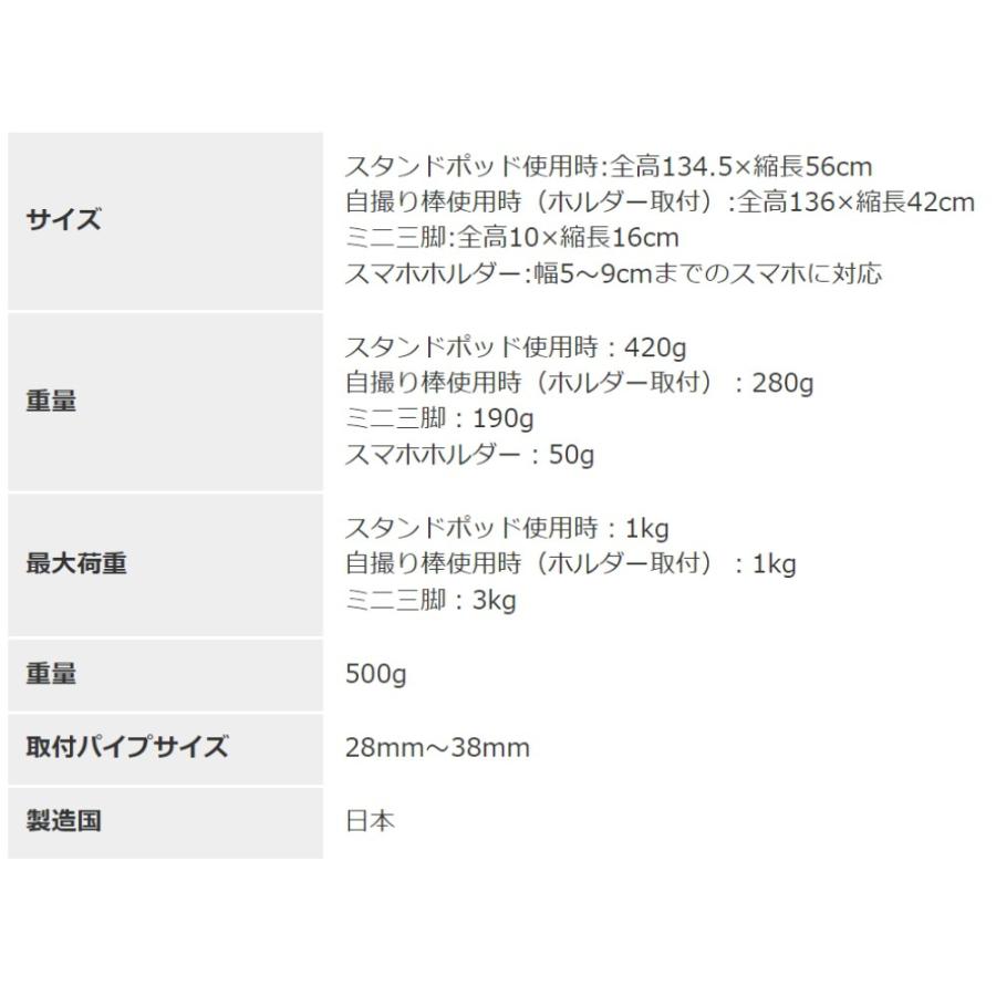 ケンコー・トキナー（KenkoTokina） 一脚 自立脚付き スタンドポッド