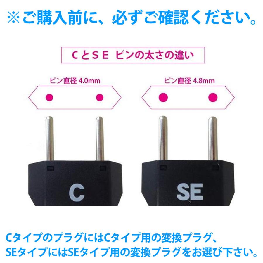 【SEタイプのプラグを日本のAタイプに変換】 YAZAWA ヤザワ 国内用変換プラグ SEタイプ専用 HPJP6 ◆メ | ブランド登録なし | 01