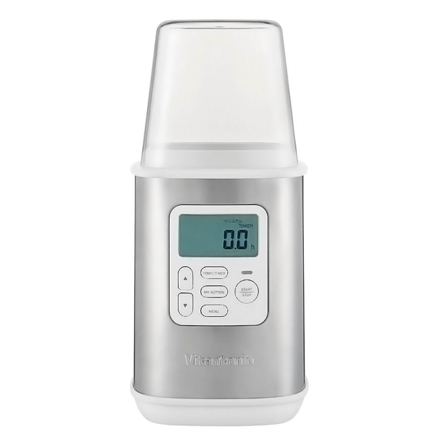 ヨーグルトメーカー VYG-60 低温調理 Vitantonio ビタントニオ 牛乳パック 豆乳パック対応 発酵 甘酒 納豆 麹 AC電源 ホワイト/シルバー VYG-60-W ◆宅 | ビタントニオ