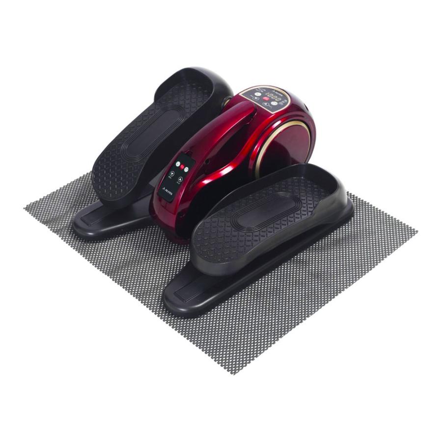 電動 自走 ステッパー ミニ フィットネスバイク ALINCO アルインコ 電動ラクこぎ ペダル 足踏み 運動 マシン リハビリ ブラック/レッド FA3023R ◆宅 | 